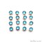 Cubic Zirconia Crystal Round 8mm Jewelry Pendant Charm, Gemstone Bracelet Charm, GemMartUSA (50607)